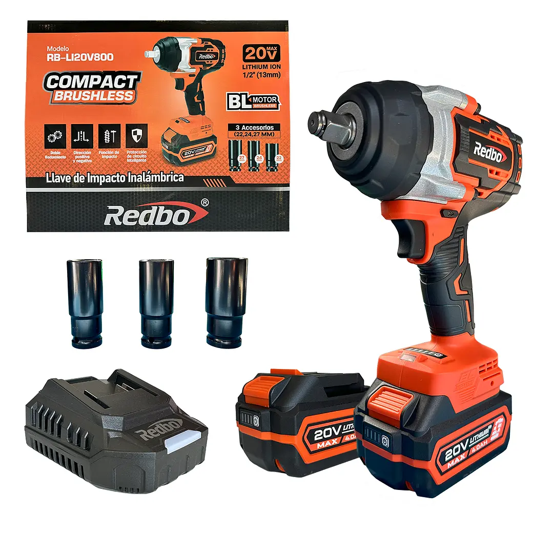llave de impacto REDBO RB-LI20V800
